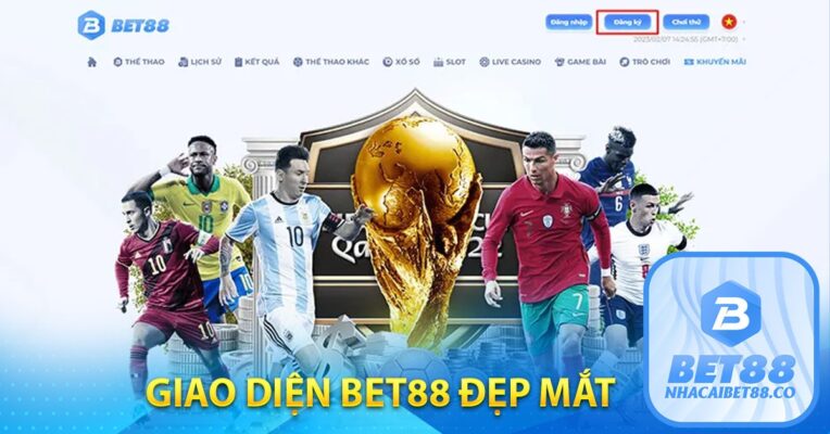 Giao diện Bet 88 ấn tượng từ cái nhìn đầu tiên
